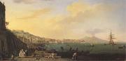 VERNET, Claude-Joseph View of Naples with Nt.Vesuvius (mk05) Spain oil painting artist